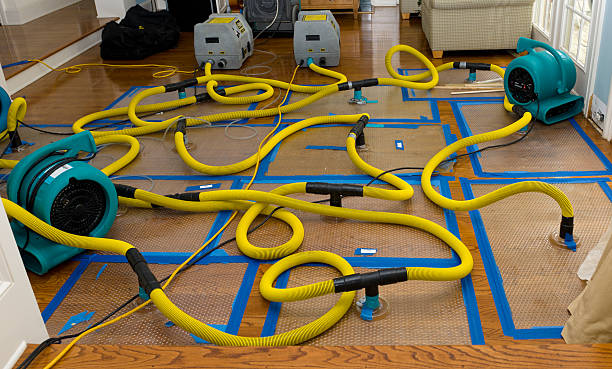 Professional Flood Damage Restoration technician working in Riverside, PA